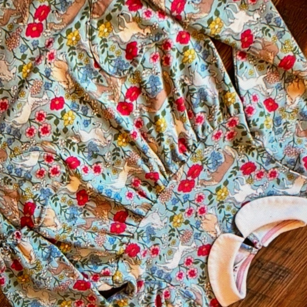 Floral animal print stylish design blouse